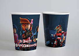 Паперові стаканчики "Герої гри" 10шт/уп. (250 мл.)