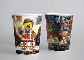 Паперові стаканчики "Конструктор" 10шт/уп. (250 мл.)