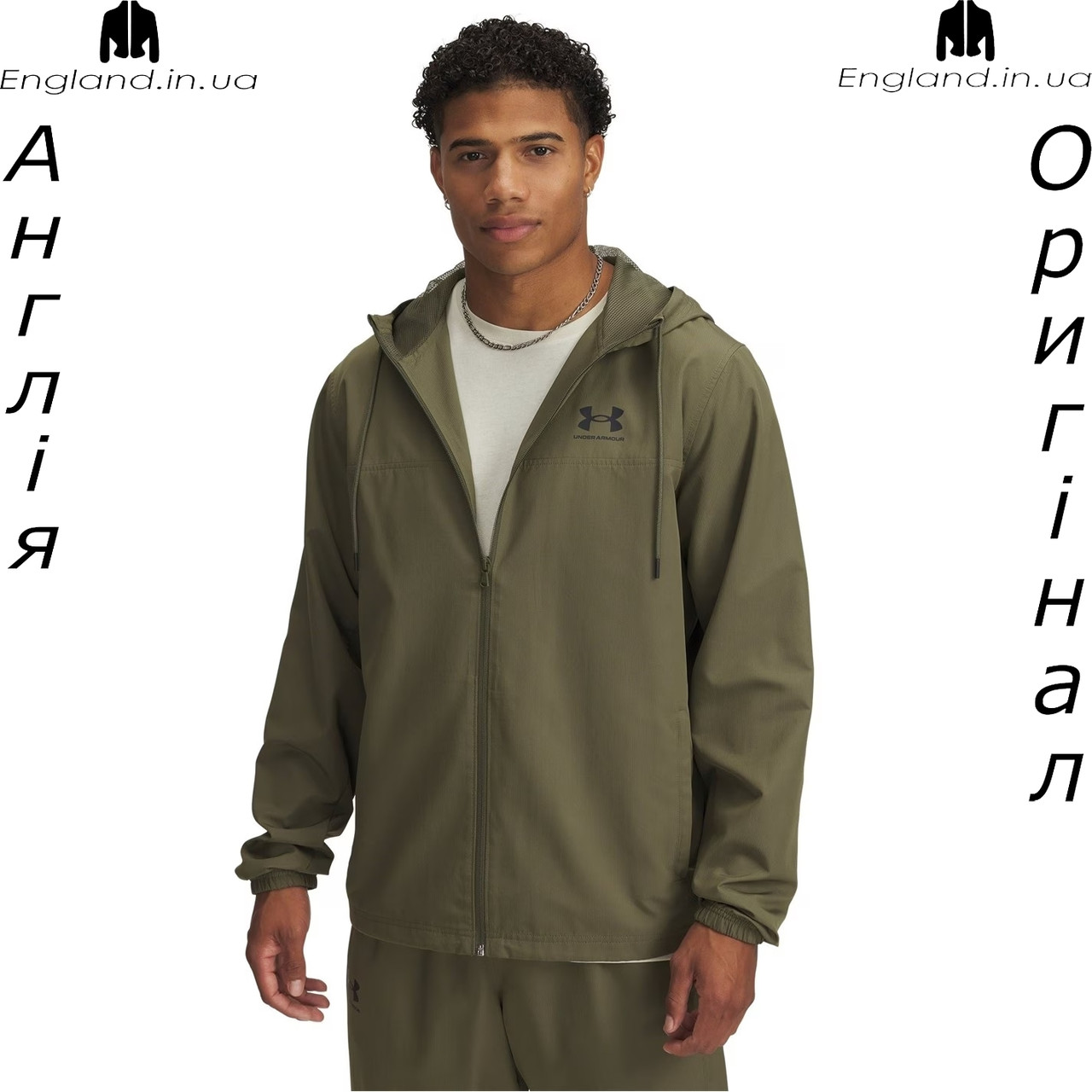 Куртка чоловіча вітровка Under Armour (Андер Армор) Sportstyle Windbreaker з Англії, фото 1
