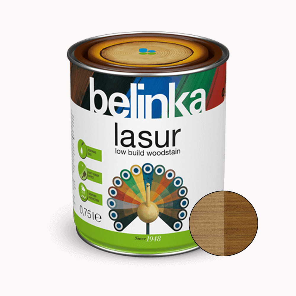 Тонкошарова лазур для деревини BELINKA Lasur, горіх (16), 0,75л