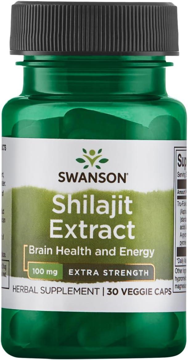 Екстракт Мумійо Swanson Shilajit Extract, 100 mg, 30 Veggie Caps