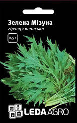 Насіння Гірчиця японська Мізуна Зелена 0,5 г LEDAAGRO