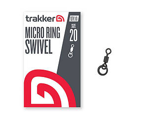Мікро вертлюг Trakker Micro Rig Swivel (Size 20) чорний (10шт)