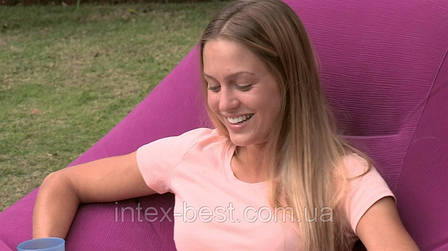 Надувне крісло Intex 68584 Deluxe Beanless Bag Chair, фото 3