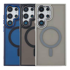 Чохол TPU+PC Space Magnetic Color with Magsafe для Samsung Galaxy S24 Ultra 5G (S928) Колір Black