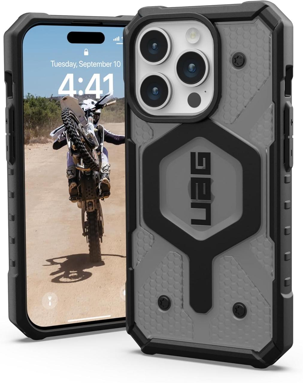Чохол UAG Pathfinder MagSafe Ash Black для iPhone 15 Pro