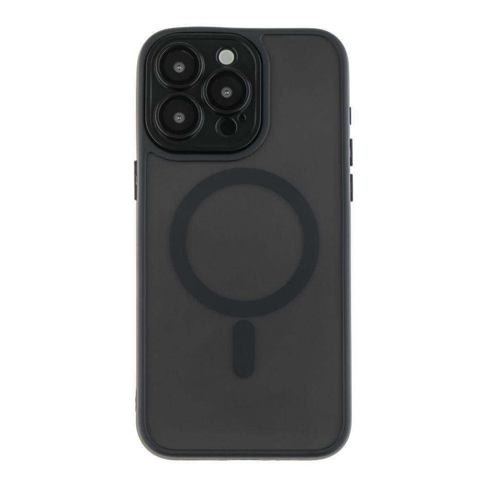Чохол TPU+PC Magnetic Matte Camera Lens with Magsafe для iPhone 15 Колір Black, фото 1
