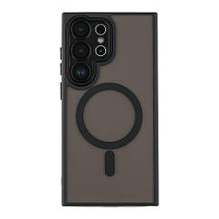 Чохол TPU+PC Magnetic Matte Camera Lens with Magsafe для Samsung Galaxy S25+ 5G (S936) Колір Black