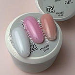 Гель для нарощування нігтів моделюючий Lukum Hard Jelly Gel №02 15 мл, фото 3