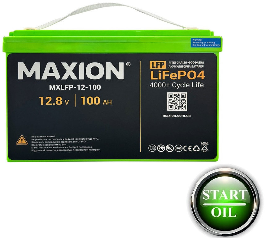 Акумулятор Maxion LiFePO4 12-100ah 12.8V (MXFLP-12-100)