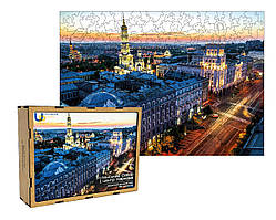 Дерев"яні пазли "Успенський Собор і центр Харкова"