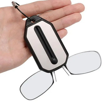 Окуляри-пенсне для читання +1.5, складані окуляри-брелок (KG-12436)