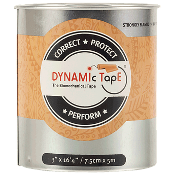 Біомеханічний тейп Dynamic Tape 7,5 см х 5 м бежевий з бежевим тату