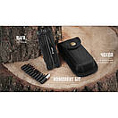 Мультитул Multi Tool Ganzo G303-B 21 функція/ Чорний туристичний мультитул пасатижі/ Армійський мультитул з набором змінних біт, фото 8