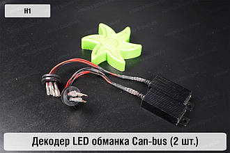 H1 декодер обманка для світлодіодних ламп LED Can-bus (2 шт.)