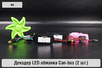 H4 декодер LED обманка для світлодіодних ламп Can-bus (2 шт.)