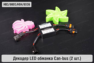 HB3 9005 HB4 9006 декодер LED обманка для світлодіодних ламп Can-bus (2 шт.)