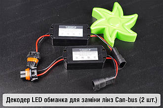 Декодер LED обманка для заміни штатних Can-bus LED лінз (2 шт.)