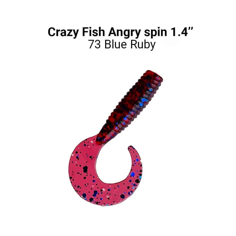 CRAZY FISH Angry spin 1.4" 78-35-73-6 кальмар, фото 1