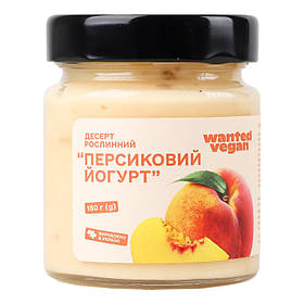Десерт рослинний Персиковий йогурт ,180г ,Wanted Vegan
