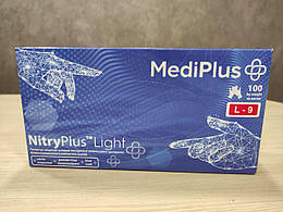 Рукавички нітрилові MediPlus розмір L 100 шт/уп (50 пар)