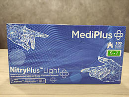 Рукавички нітрилові MediPlus розмір S 100 шт/уп (50 пар)