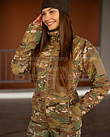 Кофта фліс жіноча соти Гексагон на блискавці Мультикам