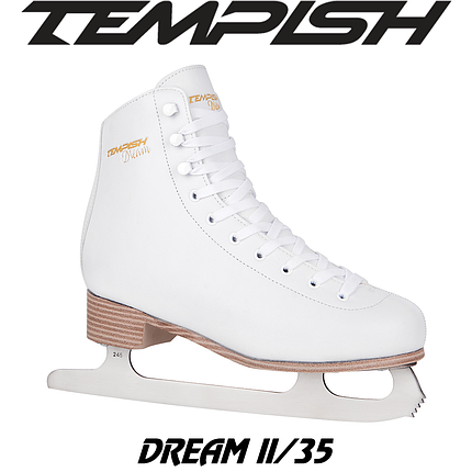 Ковзани фігурні жіночі ковзани для фігурного катання Tempish DREAM II розмір 35/22,4 см білі, фото 1