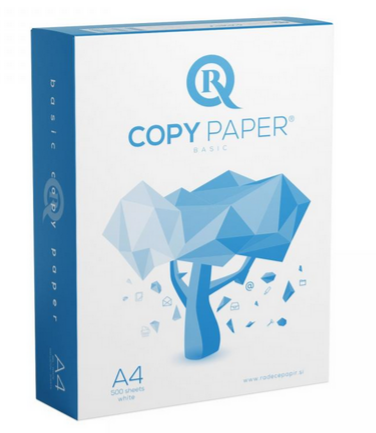 Папір офісний А4, 80 г/м2, 500 арк, клас С BASIC COPY (763614)