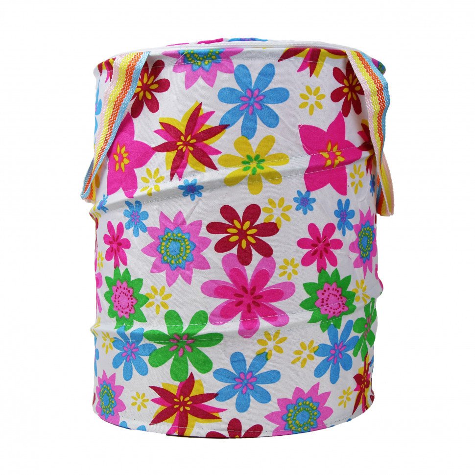 Корзина для іграшок M3732 з кришкою 30 см, висота 38 см, легка та стильна, фото 1