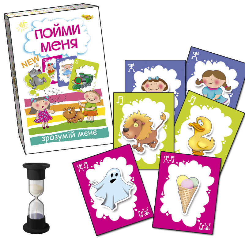 Дитяча настільна гра "Зрозумій мене" MKZ0801, від 3 років, розвиває пантоміму та звуки., фото 1