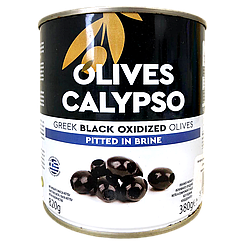 Маслини чорні без кістки Каліпсо Calypso Colossal 850/380g 12шт/ящ (Код: 00-00017156)