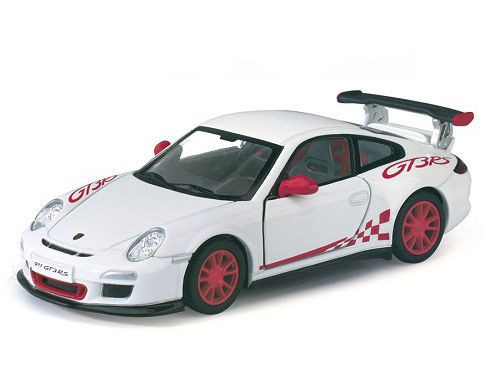 Колекційна іграшкова машинка PORSCHE 911 GTS RS KT5352W інерційна біла 1:36 для дітей, фото 1