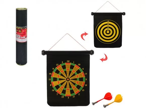 Магнітний дартс MS0099 з дротиками, двостороння мішень 12 дюймів, подарунок для дітей, фото 1