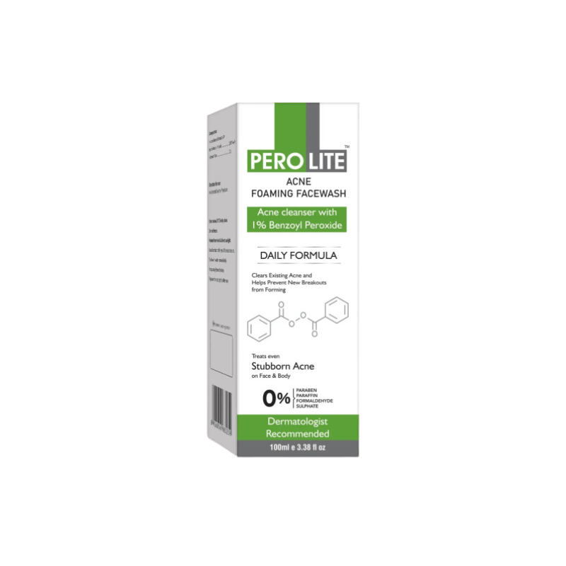 Пінка для вмивання з 1% бензоїл пероксиду Perolite Foaming Facewash Benzoyl Peroxide 1%