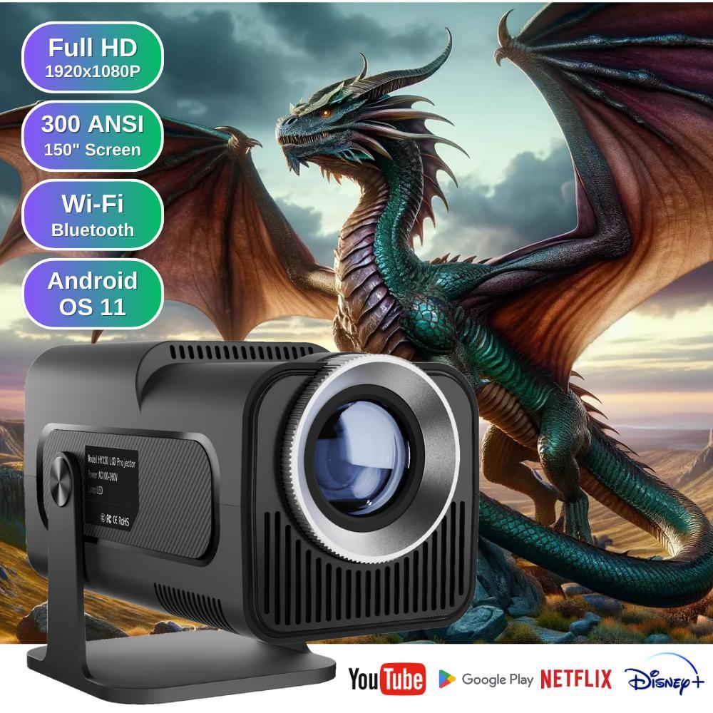 Проектор XON SmartView X-Pro Full HD 1920х1080Р, 4K, Wi-Fi, Android, 10000Lm (XVPA1910AB 0823) Чорний