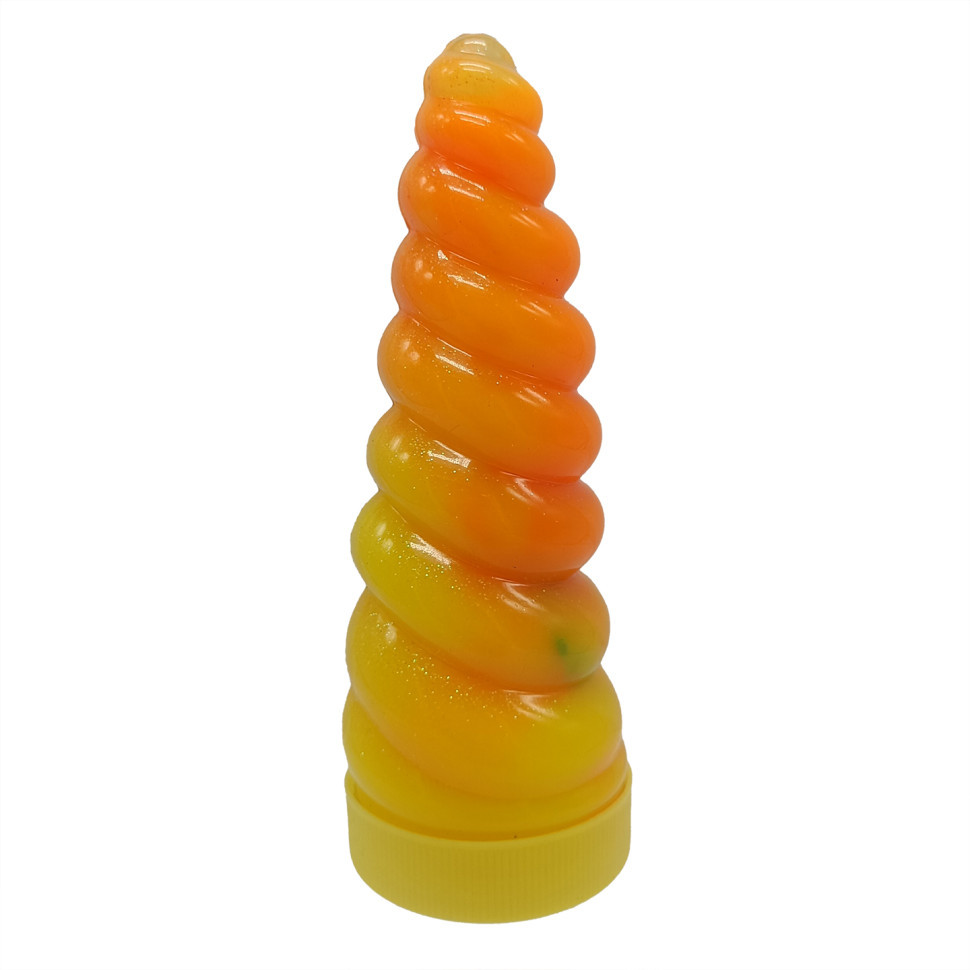 В'язка маса "Unicorn Slime" UNS-02-01U, густий лизун Orange-Yellow, фото 1