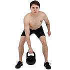 Гіря змагальна цільна сталева забарвлена ​​Zelart TA-7795-8 8кг чорний, фото 9