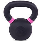 Гиря тренувальна цільна чавунна пофарбована Zelart TA-3638-8 вага 8кг чорний-рожевий, фото 3