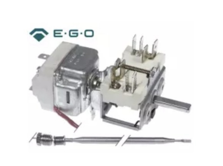 Термостат EGO 55.19932.802 105-185C 1 полюс 1NO 16A зонд Ø 6 mm L = 30 mm з перемикачем