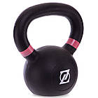 Гиря тренувальна цільна чавунна пофарбована Zelart TA-2238-8 вага 8кг чорний, фото 2