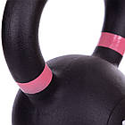 Гиря тренувальна цільна чавунна пофарбована Zelart TA-2238-8 вага 8кг чорний, фото 6