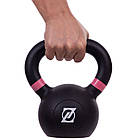 Гиря тренувальна цільна чавунна пофарбована Zelart TA-2238-8 вага 8кг чорний, фото 7