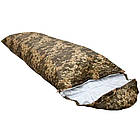 Спальний мішок із капюшоном (210×75см), до -10, Піксель / Спальник зимовий / Спальник зсу, фото 3