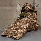 Спальний мішок із капюшоном (210×75см), до -10, Піксель / Спальник зимовий / Спальник зсу, фото 4