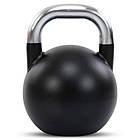 Гиря змагальна цільна сталева забарвлена з хромованою ручкою LiveUp LP8042-8 8кг чорний, фото 3