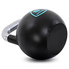 Гиря змагальна цільна сталева забарвлена з хромованою ручкою LiveUp LP8042-8 8кг чорний, фото 4