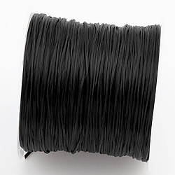 Гумка листкова для браслетів 1 мм Чорний +-60 м