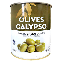 Оливки зелені з кісткою Каліпсо Calypso S.Mamounth 850/465g 12шт/ящ (Код: 00-00017157)