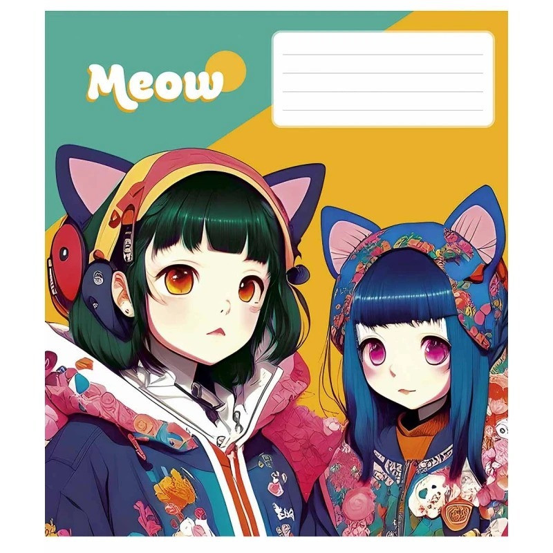 Зошит загальний "Kawaii" 048-3302L-2 у лінію, 48 аркушів